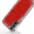 Θήκη για Samsung Galaxy S21, Glittery, κόκκινη