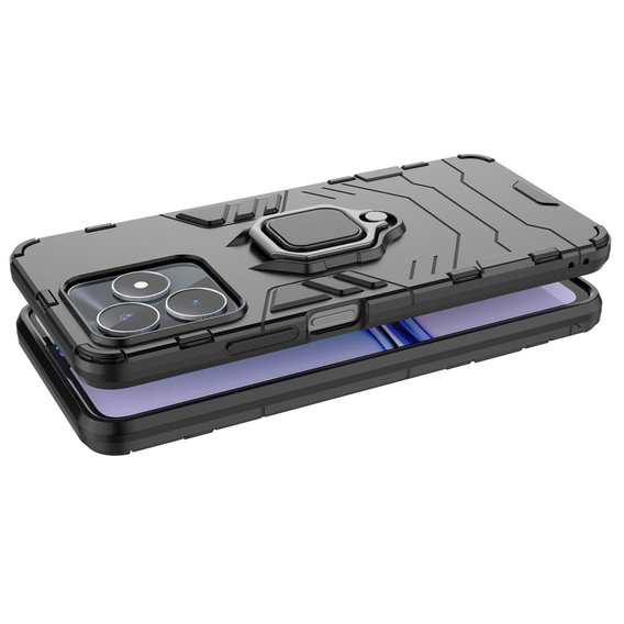 Θήκη για Realme C51, Kickstand Ring, μαύρη