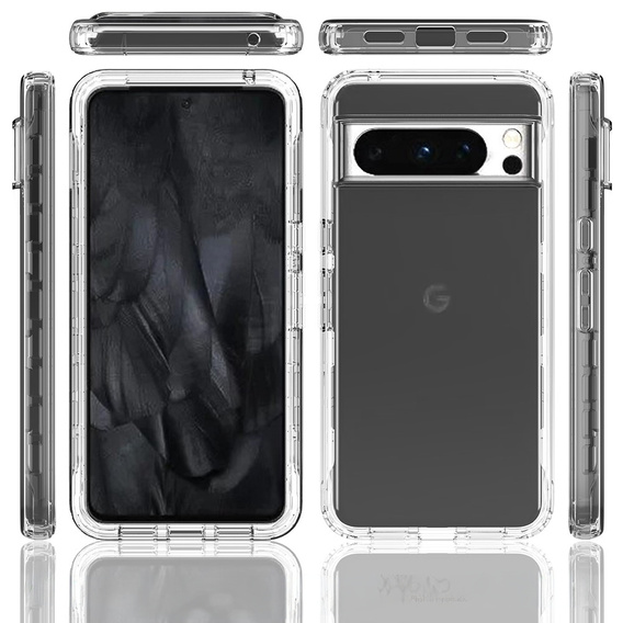 Θήκη για Google Pixel 8 Pro, Shockproof, με μεμβράνη, διαφανής