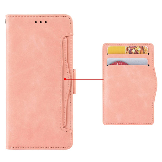 Θήκη με πτερύγιο για Infinix Zero 30 5G, Card Slot, ροζ