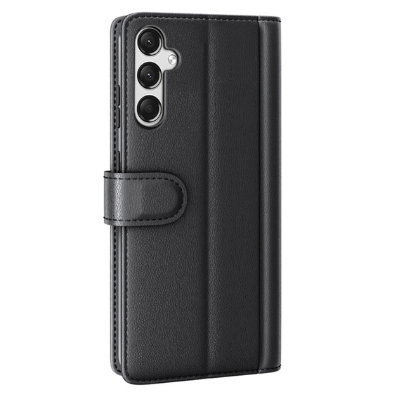 θήκη με πτερύγιο για Samsung Galaxy A25 5G, Split Leather, μαύρη