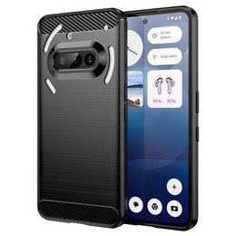 Θήκη για Nothing Phone 3A, Carbon, μαύρη