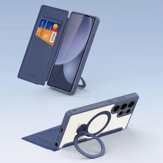 Dux Ducis Θήκη για Samsung Galaxy S25 Ultra, Skin X Pro, MagSafe, σκούρο μπλε