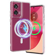 Θήκη για Motorola Edge 50 Fusion, Fusion Hybrid, για MagSafe, διαφανής