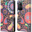 Θήκη με πτερύγιο για Xiaomi Redmi Note 12S, Wallet, colorful jellyfish, μαύρη