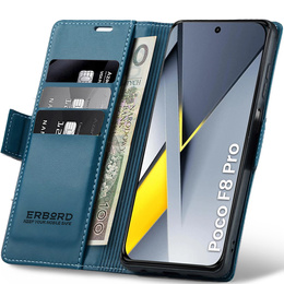 Θήκη με καπάκι ERBORD Glossy Litchi για Xiaomi Poco F8 Pro