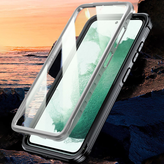 Θήκη για Samsung Galaxy S22, Shockproof, με μεμβράνη, μαύρη