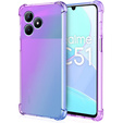 θήκη για το Realme C51, Gradient Dropproof, Μωβ / μπλε