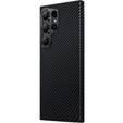θήκη BENKS Kevlar για Samsung Galaxy S24 Ultra, για MagSafe, Carbon Fiber, μαύρη
