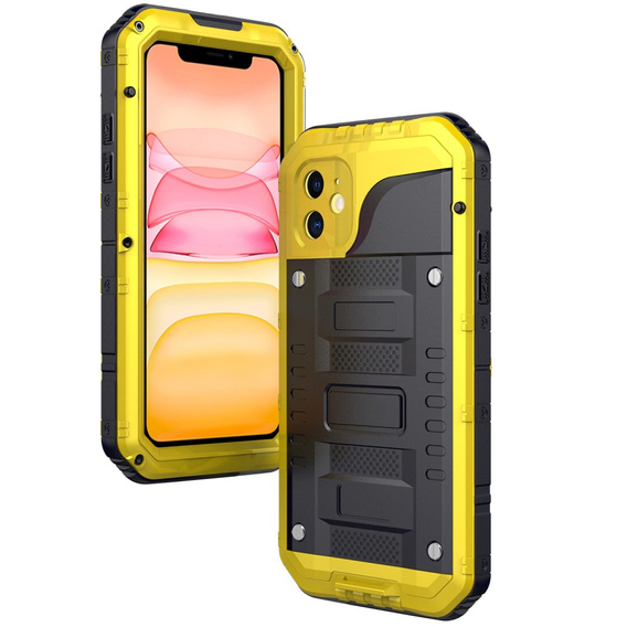 Θωρακισμένη θήκη για iPhone 11, R-JUST, κίτρινη
