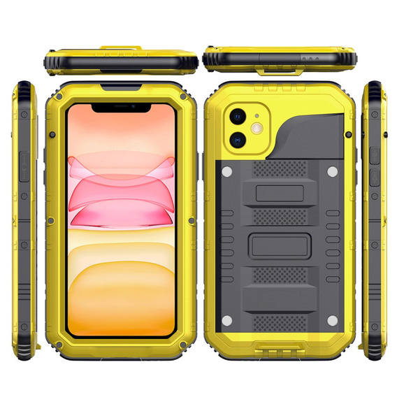 Θωρακισμένη θήκη για iPhone 11, R-JUST, κίτρινη