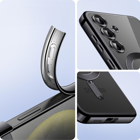 Θήκη για Samsung Galaxy A05s, Electro MagSafe, μαύρη + Γυαλί για την οθόνη