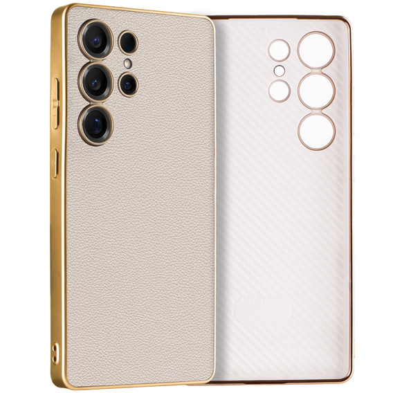 Θήκη για Samsung Galaxy S25 Ultra, GKK Leather, γκρι τιτάνιο