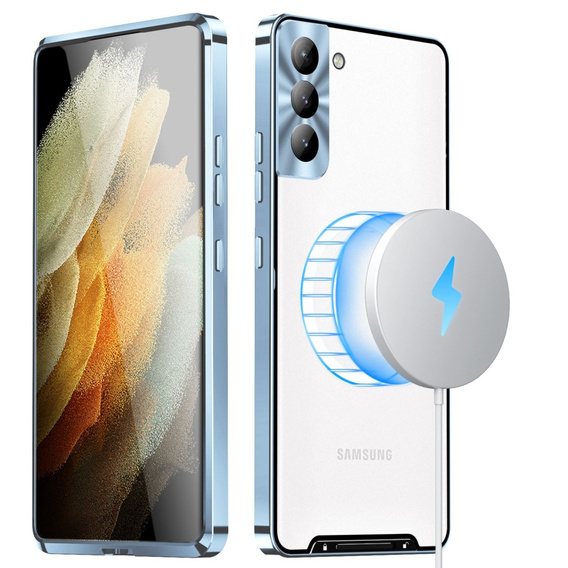 θήκη προστασίας κάμερας για το Samsung Galaxy S21 FE 5G, CamShield MagSafe, διαφανής / μπλε