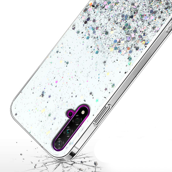 Θήκη για Huawei Nova 5T/Honor 20, Glittery, διαφανής