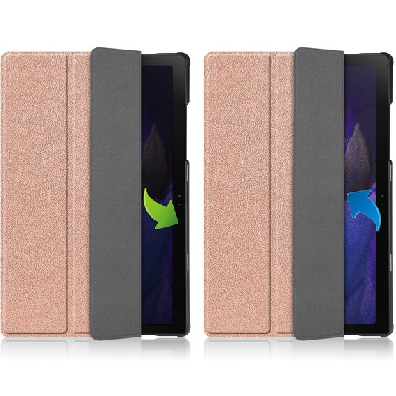 Θήκη για Samsung Galaxy Tab A8 10.5 SM-X200 SM-X205, Smartcase, ροζ rose gold