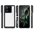 Θήκη για Xiaomi 13T / 13T Pro, Fusion Hybrid, διαφανής / μαύρη
