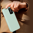 Αναδιπλούμενη θήκη για Samsung Galaxy S25 Edge, Smart View Wallet, πράσινη