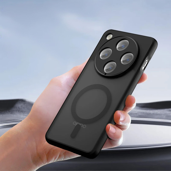 Θήκη για Oppo Find X8 Pro, για MagSafe, ERBORD Μatt Case, μαύρη