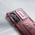 Θωρακισμένη θήκη για Samsung Galaxy S24 Plus, Dexnor Full Body (Two Frames), κόκκινη