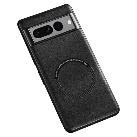 Θήκη για Google Pixel 7 Pro 5G, Leather Hybrid MagSafe, μαύρη