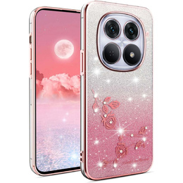 Θήκη με γκλίτερ Glitter Flower για Xiaomi Redmi Note 15 Pro Plus 5G / Poco M8 Pro 5G