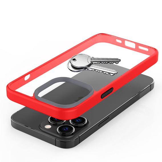 Θήκη για iPhone 13 Pro, ERBORD Hybrid Case, κόκκινη