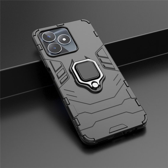 Θήκη για Realme C51, Kickstand Ring, μαύρη