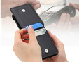 Θήκη για Motorola Razr 50 Ultra, Card Slot Ring Case, μαύρη