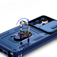 Θήκη για Samsung Galaxy S23 Ultra, CamShield Slide, μπλε