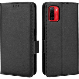 Θήκη με πτερύγιο για Ulefone Note 12P, Wallet Litchi Magnet, μαύρη
