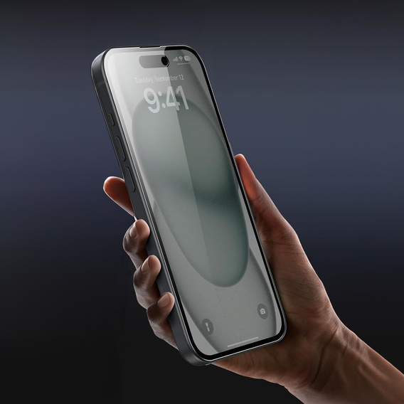 2x Μετριασμένο γυαλί απορρήτου για iPhone 15 Plus, ERBORD Anti-Spy