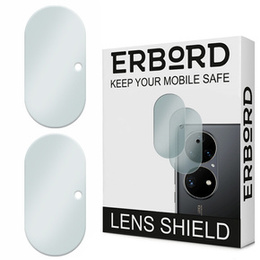 2x ERBORD μετριασμένο γυαλί για την κάμερα για να Huawei P50 Pro