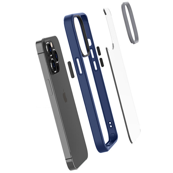 Θήκη για iPhone 13 Pro, ERBORD Hybrid Case, μπλε