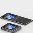 Θήκη για Samsung Galaxy Z Flip7 FE / Z Flip6, PC Case, διαφανής / μαύρη