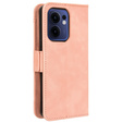 Θήκη με πτερύγιο για Oppo Reno 13F / Oppo Reno 13FS, Card Slot, ροζ