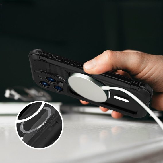 Αδιάβροχη θήκη IP68 για iPhone 14 Pro, SHELLBOX MagSafe, μαύρη