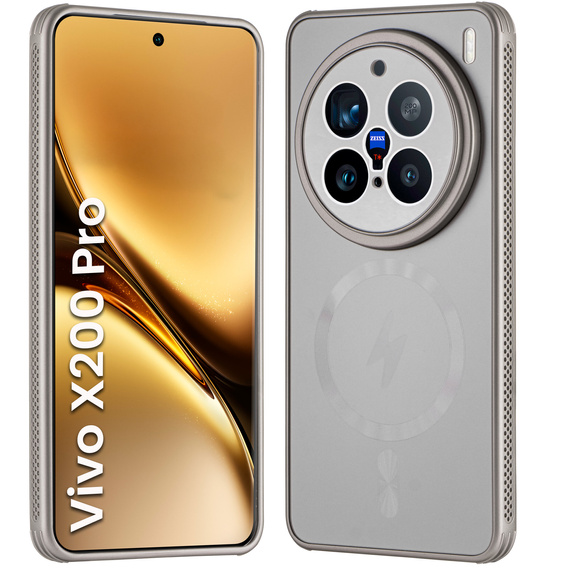 Θήκη για Vivo X200 Pro 5G, MagSafe, χρυσός τιτανίου