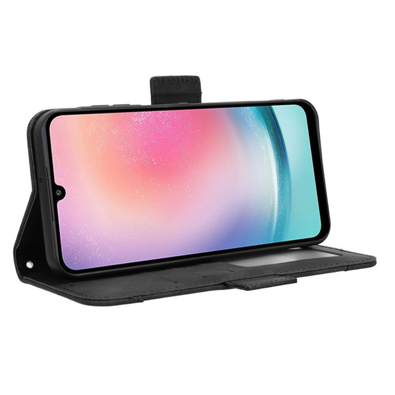 Θήκη με πτερύγιο για Samsung Galaxy A25 5G, Card Slot, μαύρη