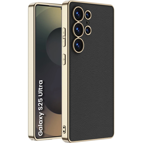 Θήκη για Samsung Galaxy S25 Ultra, GKK Leather, μαύρη