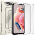 2x Μετριασμένο γυαλί για Xiaomi Redmi Note 12 4G/5G / POCO X5 5G, ERBORD 9H Hard Glass στην οθόνη
