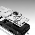 Θήκη για Samsung Galaxy S25 Ultra, KickStand Camera Lens, λευκή