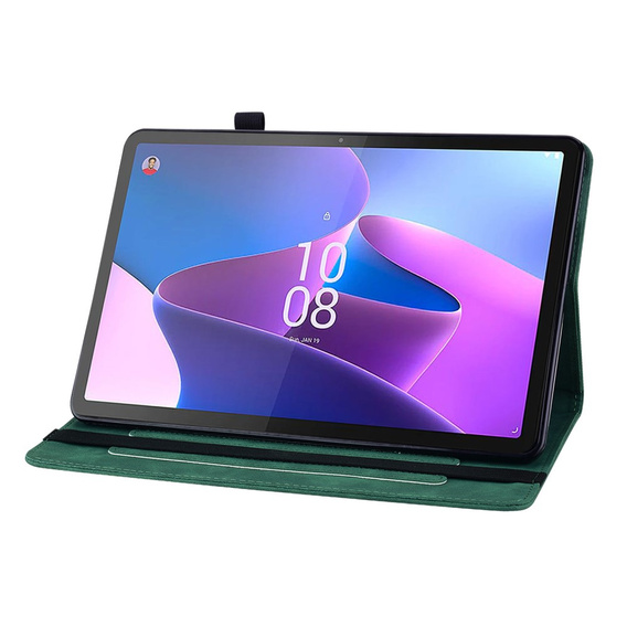 Θήκη για Lenovo Tab P11 Gen 2, Wallet Pen Slot, πράσινη