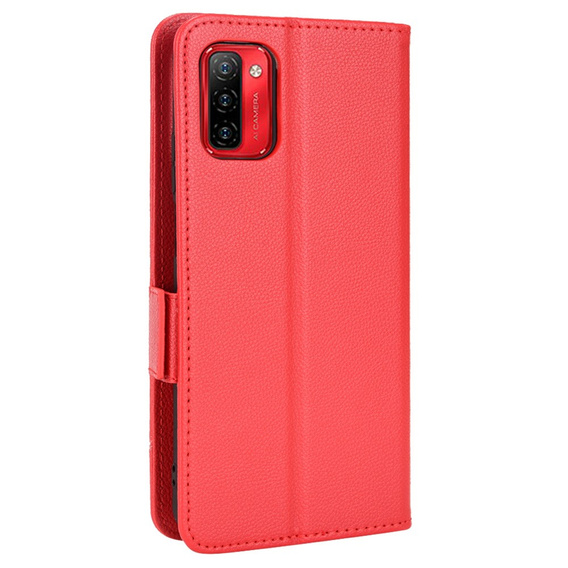 Θήκη με πτερύγιο για Ulefone Note 12P, Wallet Litchi Magnet, κόκκινη