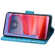 Θήκη με πτερύγιο για Motorola Edge 50 Ultra, Butterfly, μπλε