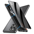 Θήκη για Samsung Galaxy S24 Ultra, Privacy Dual Glass, μαύρη
