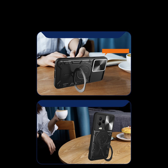 Θωρακισμένη θήκη για Infinix Note 12 2023, CamShield Slide, μαύρη