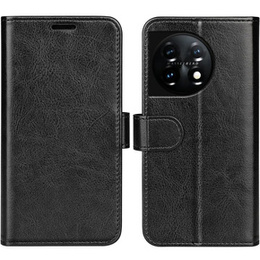 Θήκη με πτερύγιο για OnePlus 11 5G, Wallet Case, μαύρη