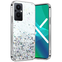 Θήκη για Oppo Reno7 Lite 5G, Glittery, διαφανής