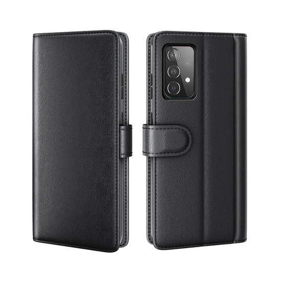 θήκη με πτερύγιο για Samsung Galaxy A52 / A52s, Split Leather, μπλε